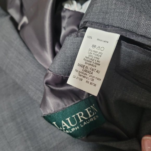 Vintage Ralph Lauren grey wool blazer - Picture 2 of 5